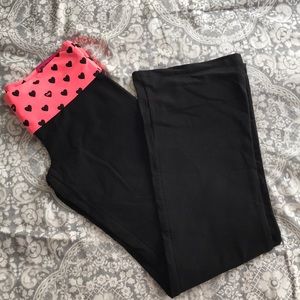 VS Pink Boot Cut Yoga Pants